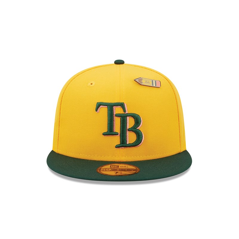 59fifty New Era Tampa Bay Rays Back To School Fitted Gorras Amarillos | RI6071235