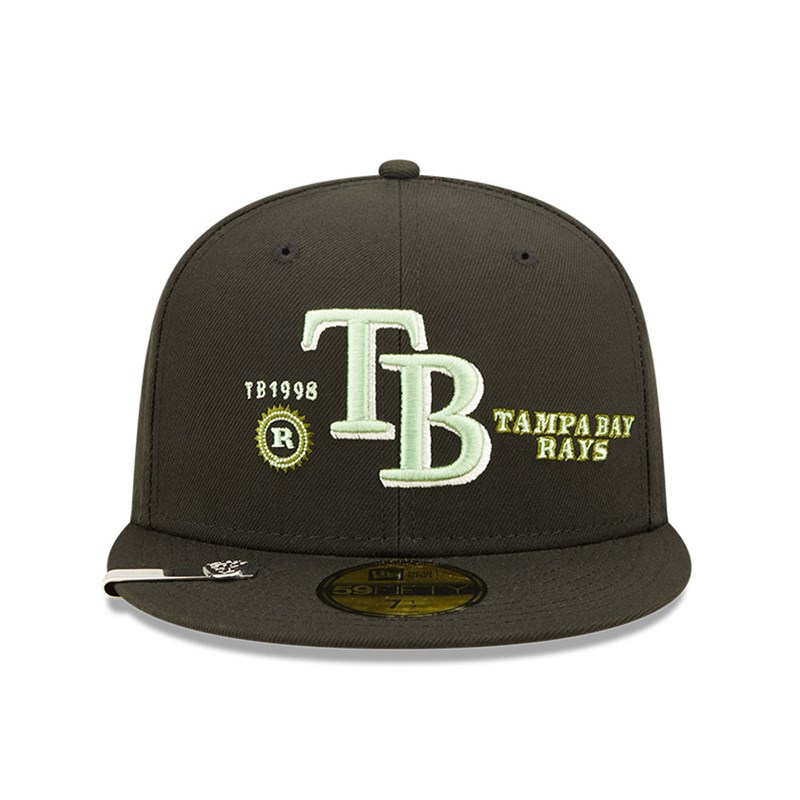 59fifty New Era Tampa Bay Rays MLB Money Fitted Gorras Negros | FX5723160