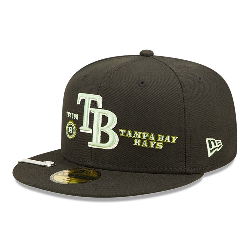 59fifty New Era Tampa Bay Rays MLB Money Fitted Gorras Negros | FX5723160