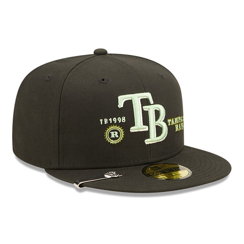 59fifty New Era Tampa Bay Rays MLB Money Fitted Gorras Negros | FX5723160