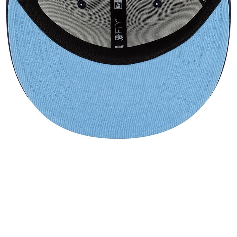 59fifty New Era Tampa Bay Rays Side Patch Bloom Fitted Gorras Azules | RU3186472