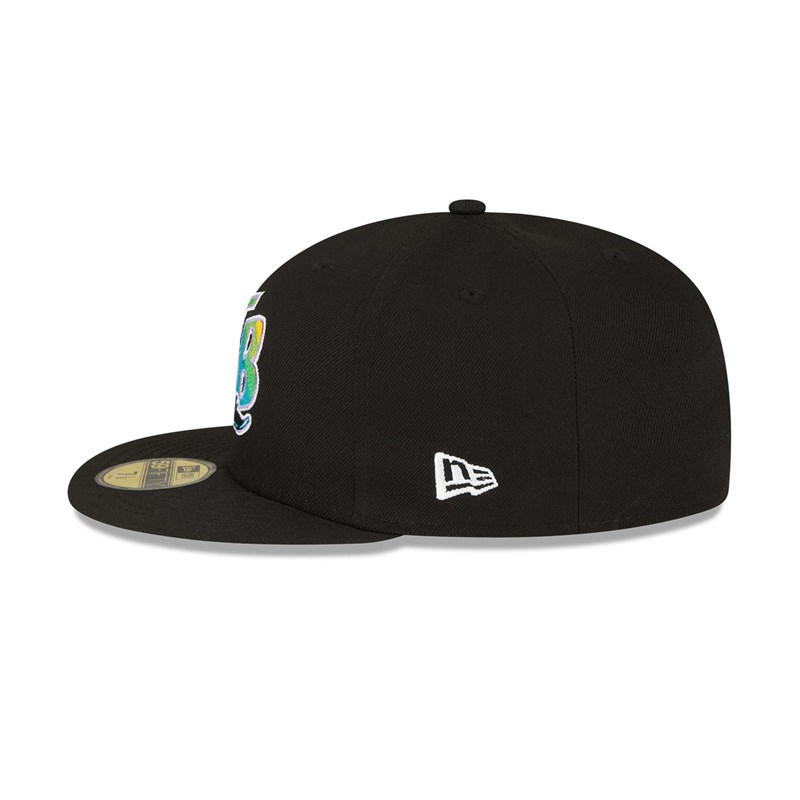 59fifty New Era Tampa Bay Rays Stateview Fitted Gorras Negros | OM3845296