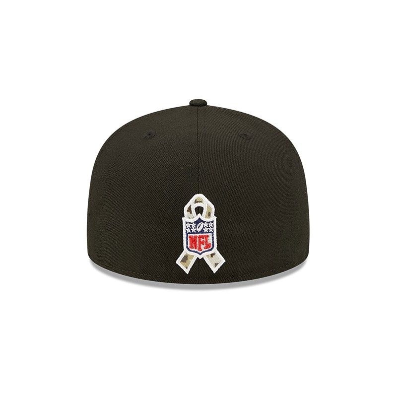 59fifty New Era Tennessee Titans NFL Salute To Service Fitted Gorras Negros | PW8529134