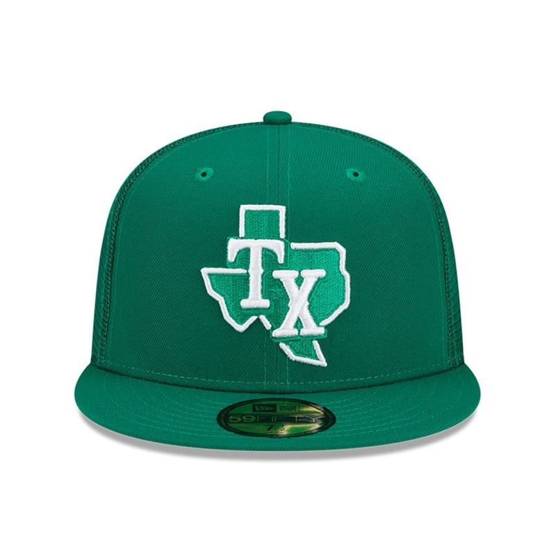 59fifty New Era Texas Rangers MLB St Patricks Day Gorras Verdes | DO5469107