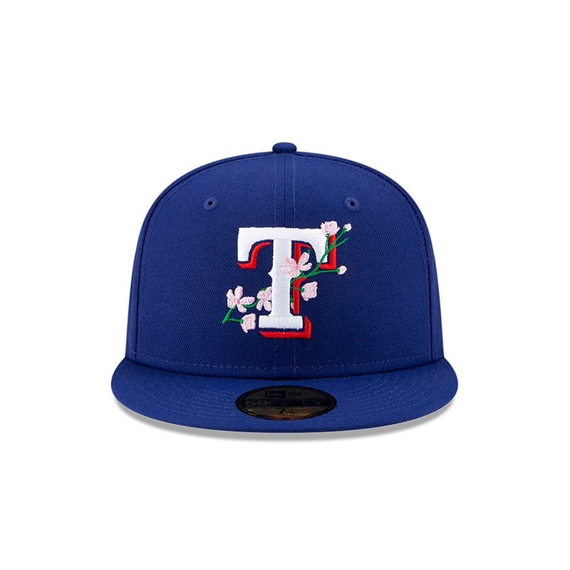 59fifty New Era Texas Rangers Side Patch Bloom Fitted Gorras Azules | WK0286947