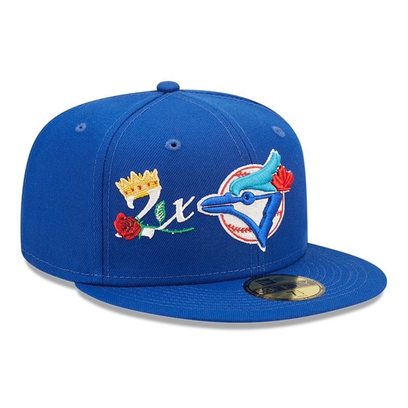 59fifty New Era Toronto Jays MLB Crown Champs Fitted Gorras Azules | CJ4520831