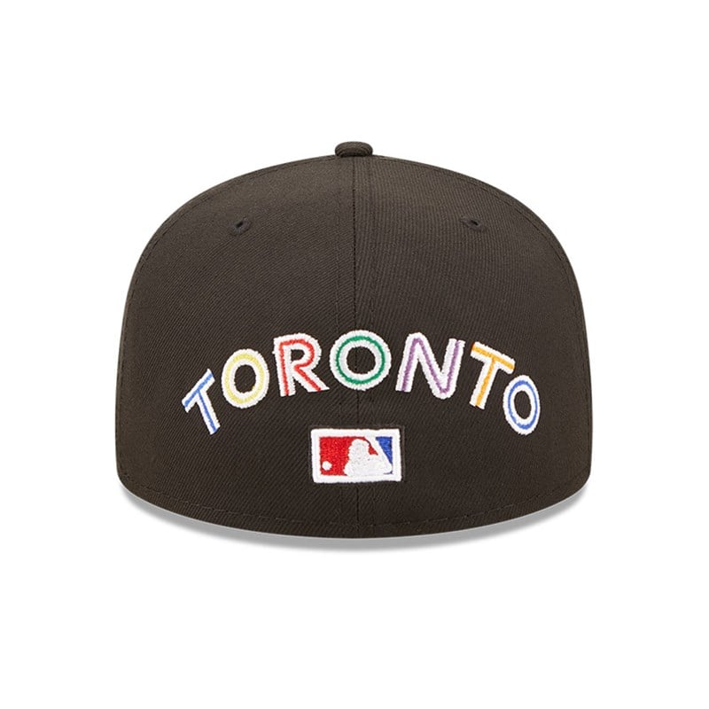 59fifty New Era Toronto Jays MLB Prismatic Fitted Fitted Fitted Gorras Negros | MJ4537091