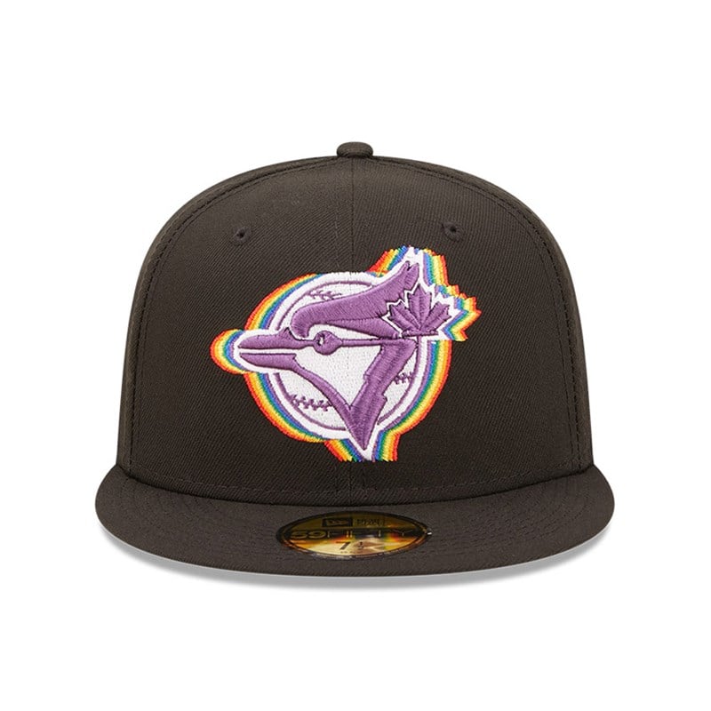 59fifty New Era Toronto Jays MLB Prismatic Fitted Fitted Fitted Gorras Negros | MJ4537091