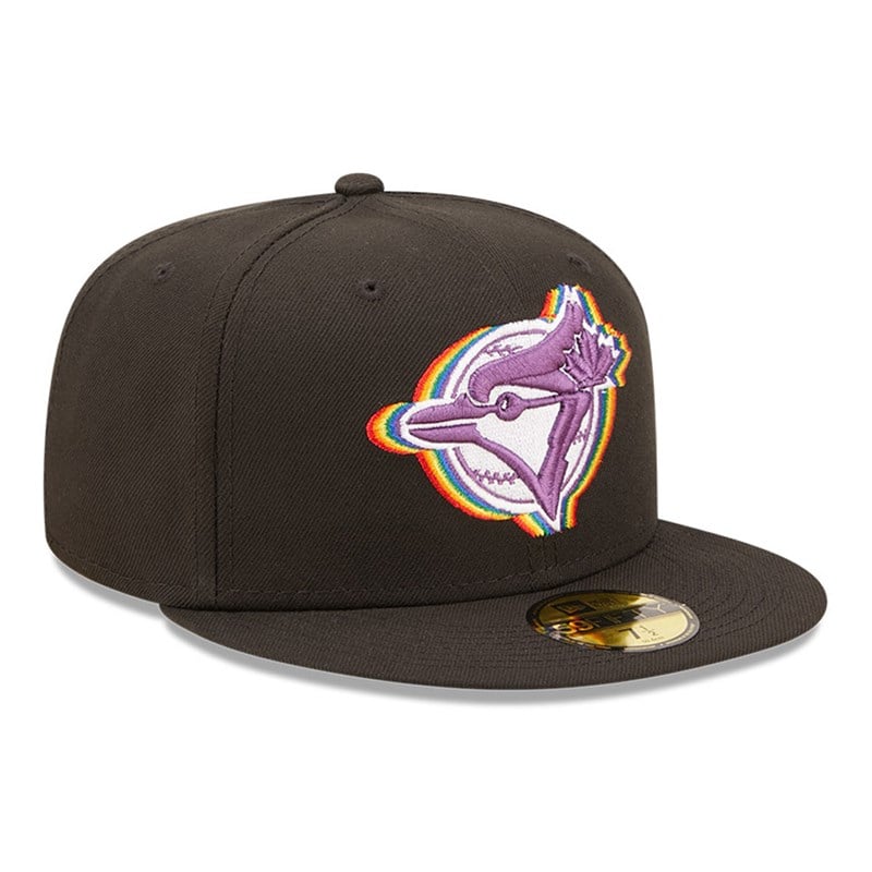 59fifty New Era Toronto Jays MLB Prismatic Fitted Fitted Fitted Gorras Negros | MJ4537091