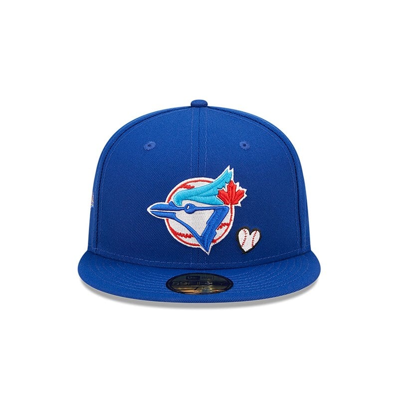 59fifty New Era Toronto Jays MLB Team Heart Fitted Gorras Azules | YD1892537