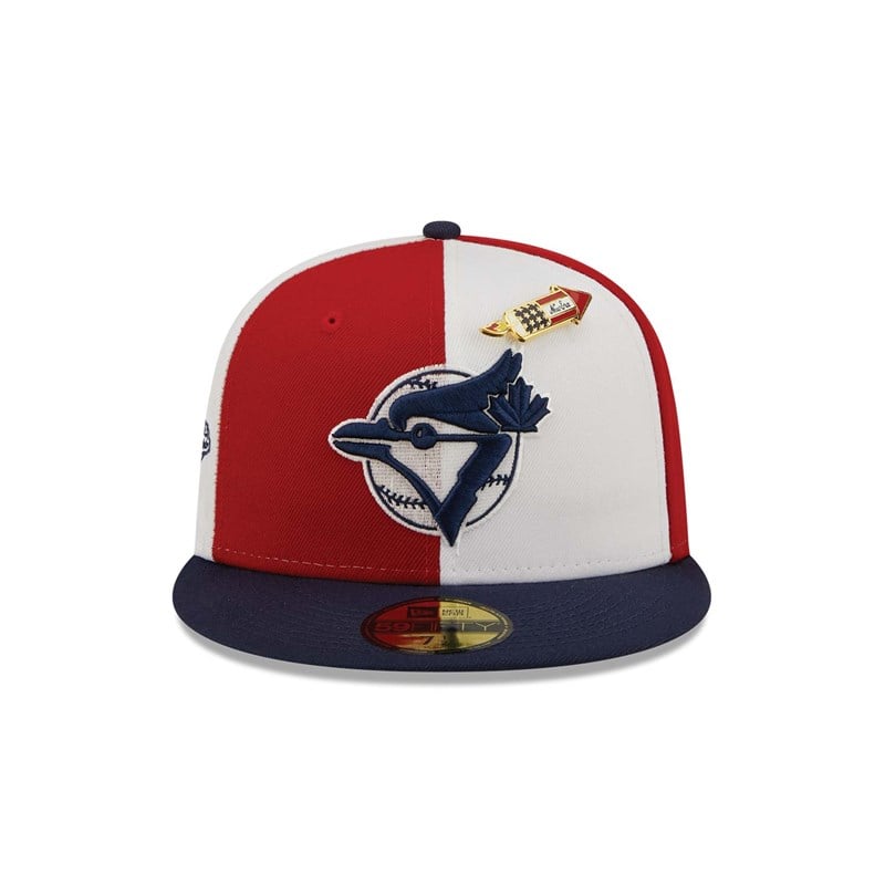 59fifty New Era Toronto Jays Pinwheel Americana Fitted Gorras Rojos | GP2614578