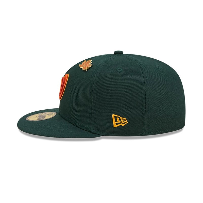 59fifty New Era Washington Leafy Fitted Gorras Verdes | XM5096734