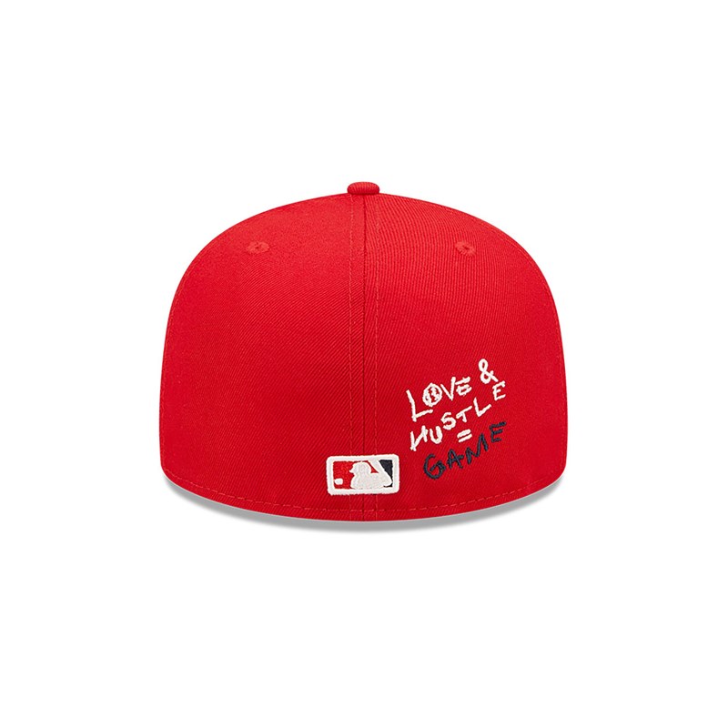 59fifty New Era Washington MLB Team Heart Fitted Gorras Rojos | SR6485720