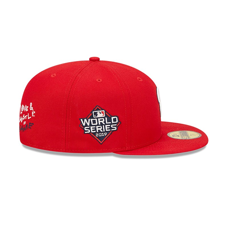 59fifty New Era Washington MLB Team Heart Fitted Gorras Rojos | SR6485720