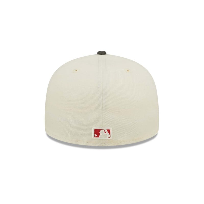 59fifty New Era Washington Nationals MLB Chrome Fitted Gorras Blancos | DS6134289