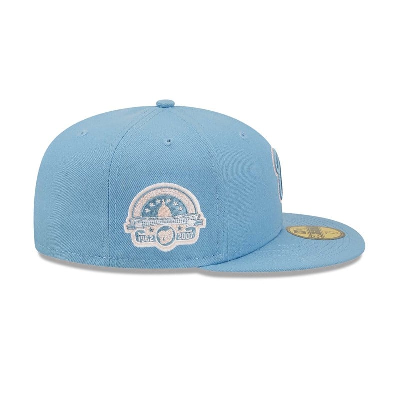 59fifty New Era Washington Nationals Pastel Fitted Gorras Azules | JS9850317