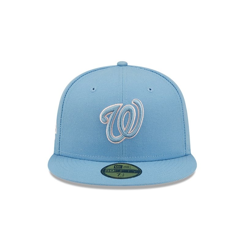 59fifty New Era Washington Nationals Pastel Fitted Gorras Azules | JS9850317