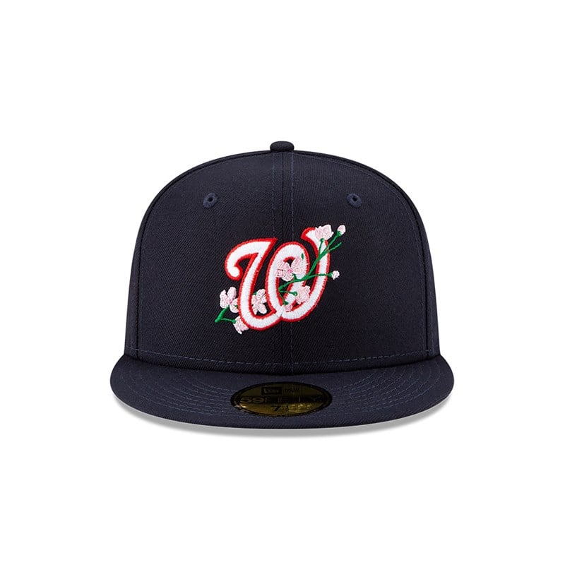 59fifty New Era Washington Nationals Side Patch Bloom Fitted Gorras Azules | RJ0185296