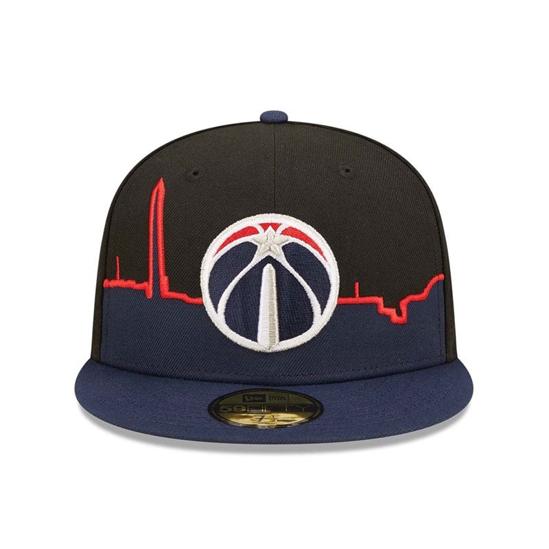 59fifty New Era Washington Wizards NBA 2022 Fitted Gorras Negros | PH3681490