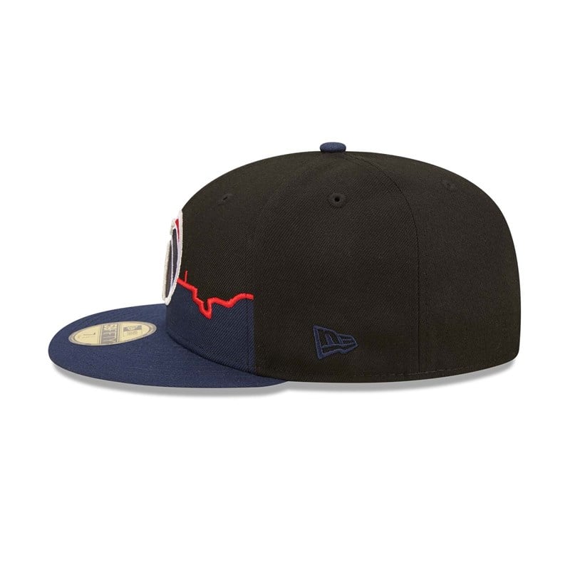 59fifty New Era Washington Wizards NBA 2022 Fitted Gorras Negros | PH3681490