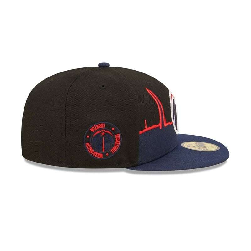 59fifty New Era Washington Wizards NBA 2022 Fitted Gorras Negros | PH3681490