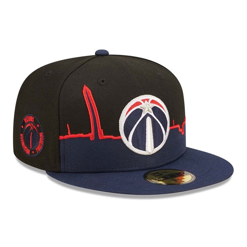 59fifty New Era Washington Wizards NBA 2022 Fitted Gorras Negros | PH3681490