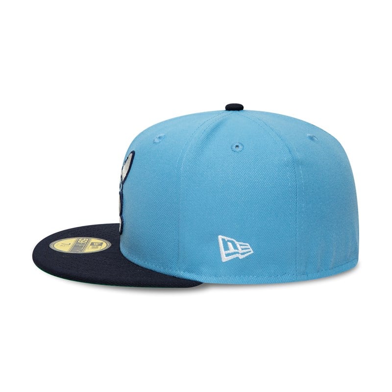 59fifty New Era Wilmington Rocks Milb Fitted Gorras Azules | KQ1306724