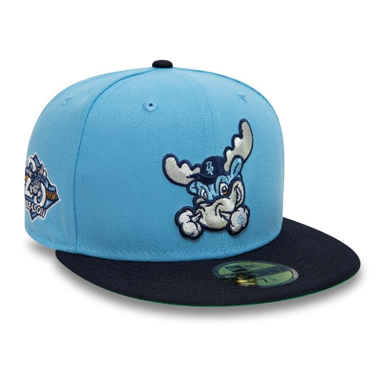 59fifty New Era Wilmington Rocks Milb Fitted Gorras Azules | KQ1306724