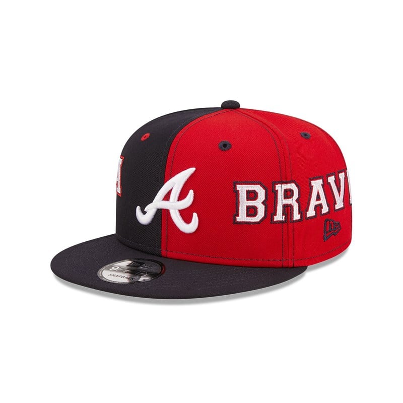 9fifty New Era Atlanta Braves Teamsplit Gorras Azules | AQ2610985