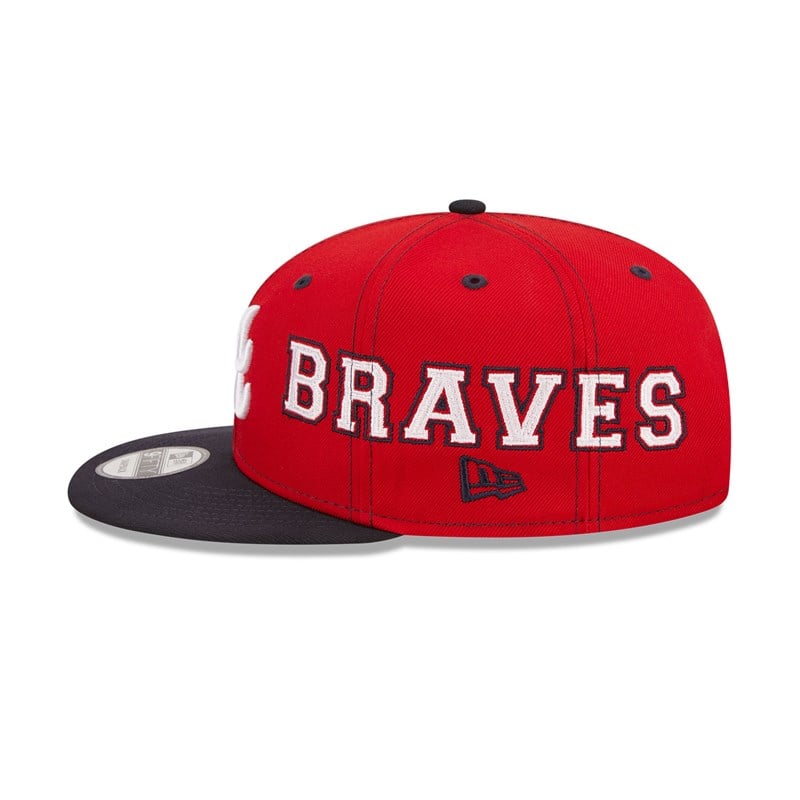 9fifty New Era Atlanta Braves Teamsplit Gorras Azules | AQ2610985