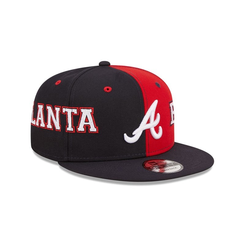 9fifty New Era Atlanta Braves Teamsplit Gorras Azules | AQ2610985