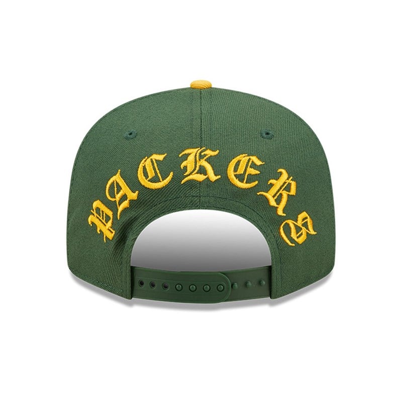 9fifty New Era Bay Packers NFL Letter Arch Gorras Verdes | TX8076349