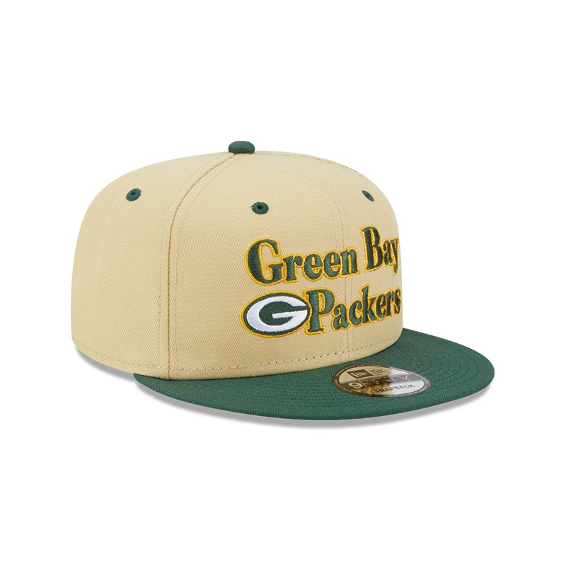 9fifty New Era Bay Packers NFL Retro Gorras Creme | DE4701352