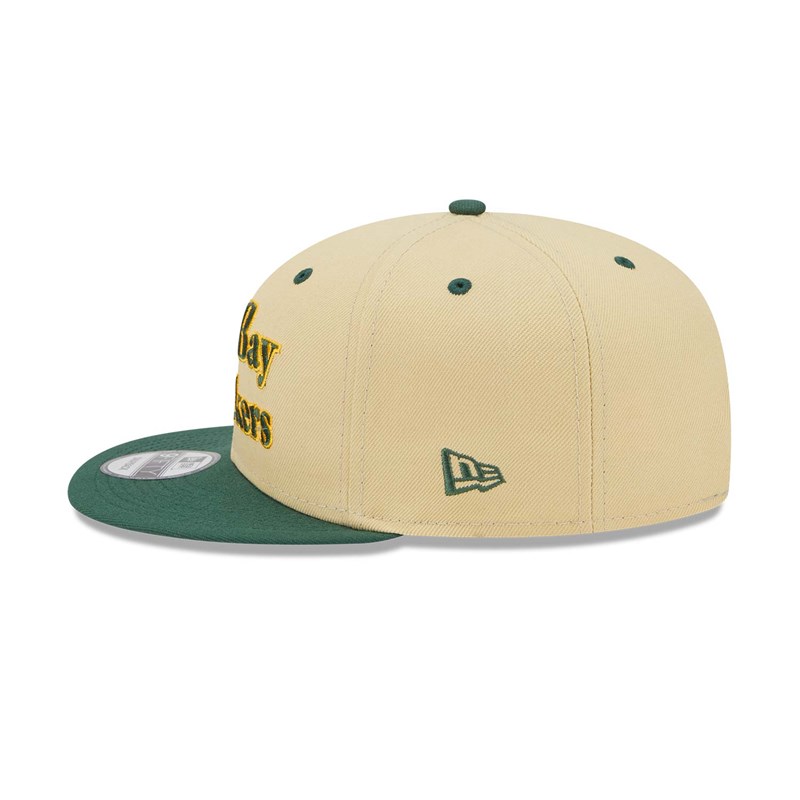 9fifty New Era Bay Packers NFL Retro Gorras Creme | DE4701352