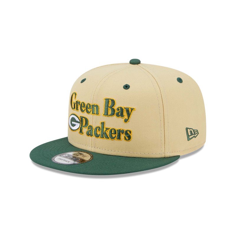 9fifty New Era Bay Packers NFL Retro Gorras Creme | DE4701352