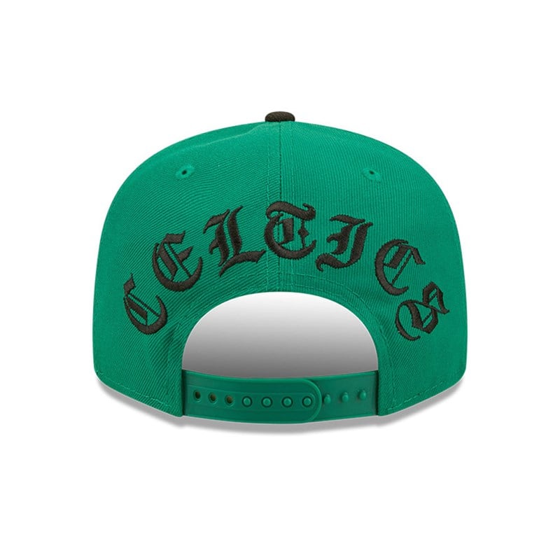 9fifty New Era Boston Celtics NBA Letter Arch Gorras Verdes | MT3078561