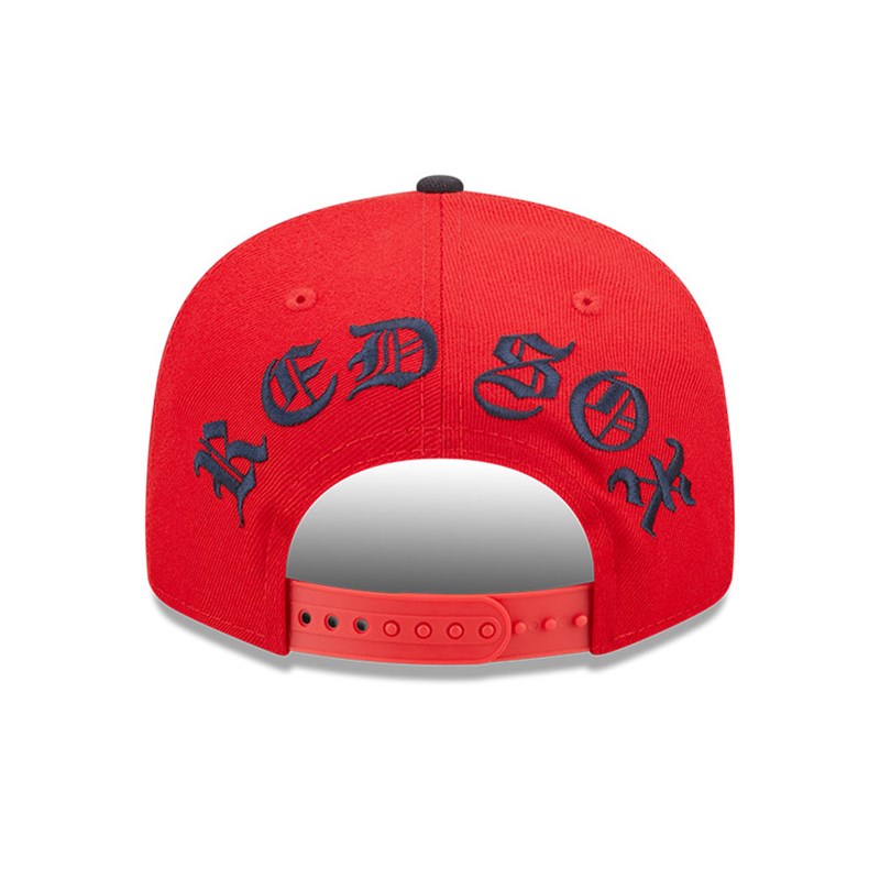 9fifty New Era Boston Sox MLB Letter Arch Gorras Rojos | SG3504726