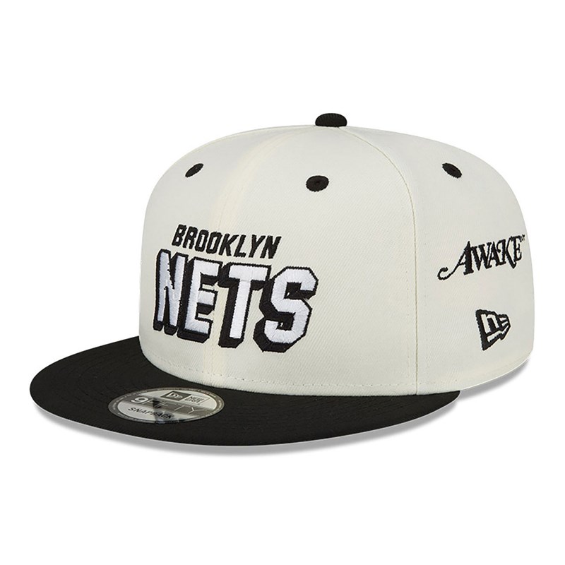 9fifty New Era Brooklyn Nets Awake Gorras Blancos | MX1269735