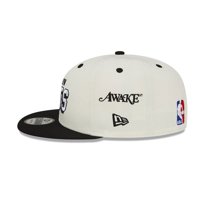 9fifty New Era Brooklyn Nets Awake Gorras Blancos | MX1269735