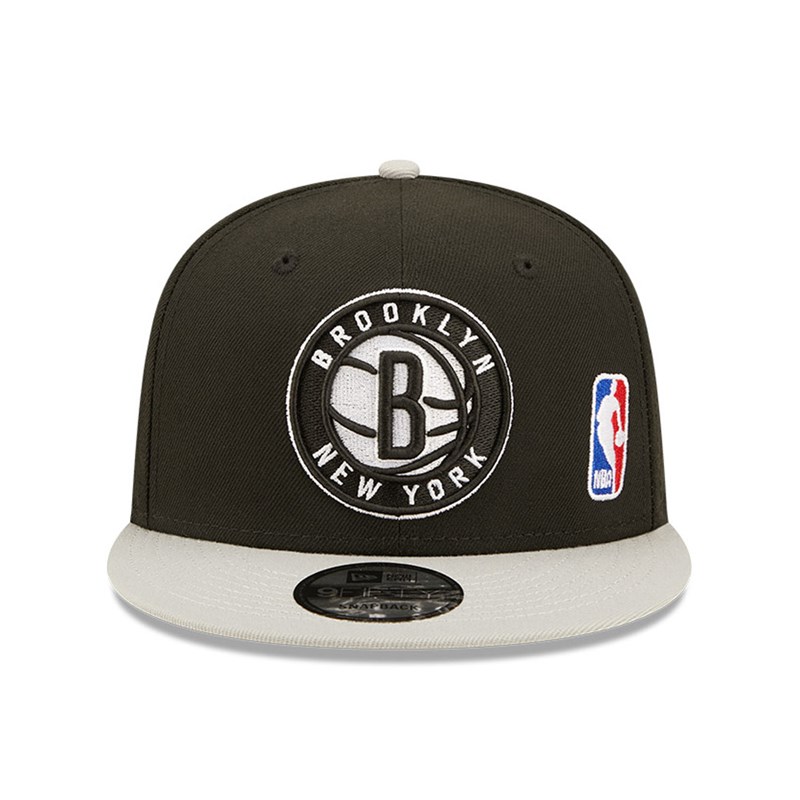 9fifty New Era Brooklyn Nets NBA Letter Arch Gorras Negros | YW1459063