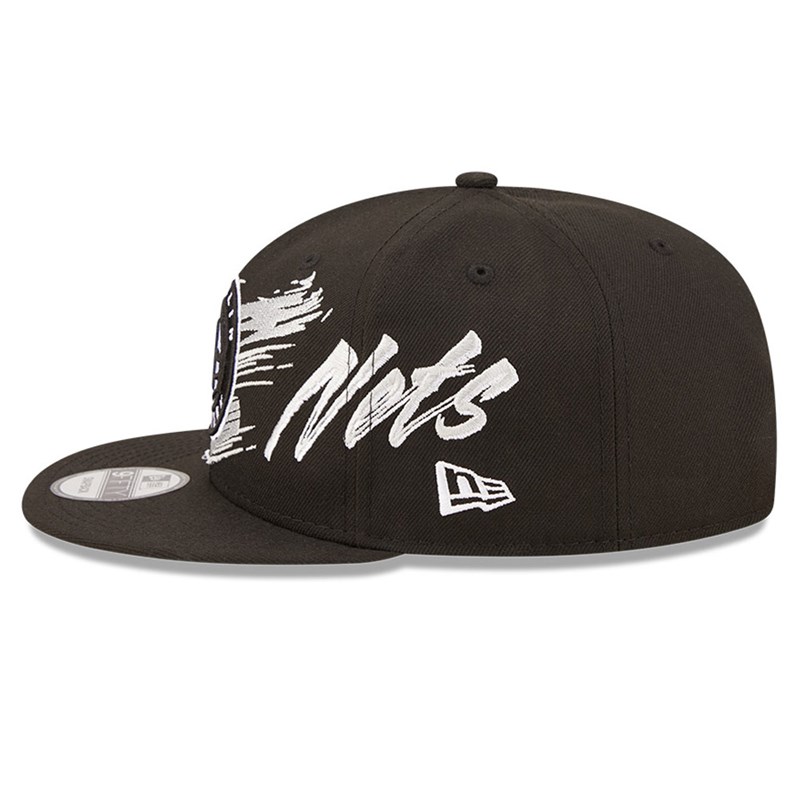 9fifty New Era Brooklyn Nets NBA Sweep Gorras Negros | ZP7142983