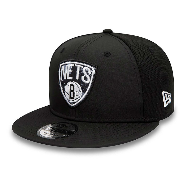 9fifty New Era Brooklyn Nets Print Infill Gorras Negros | BX3074958