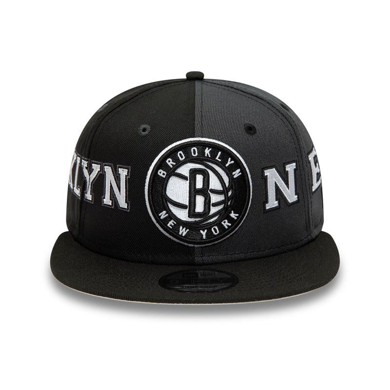 9fifty New Era Brooklyn Nets Teamsplit Gorras Negros | XD8250637