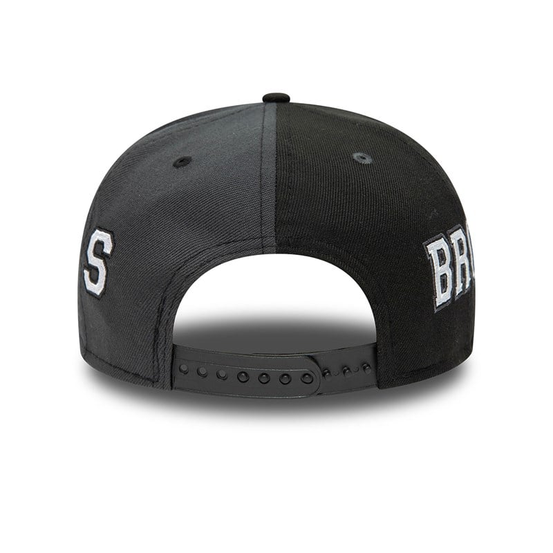 9fifty New Era Brooklyn Nets Teamsplit Gorras Negros | XD8250637