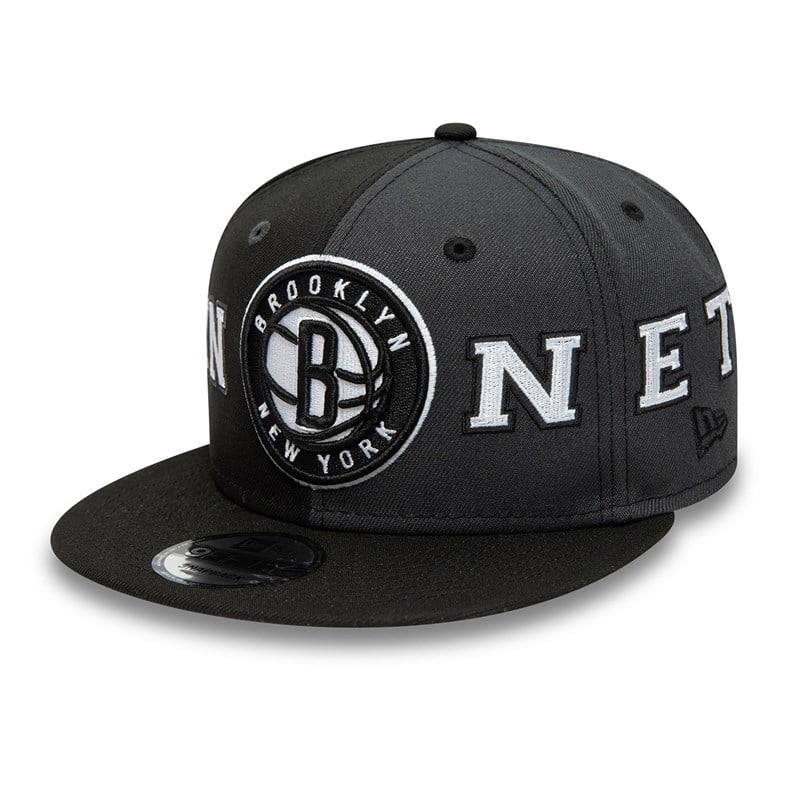 9fifty New Era Brooklyn Nets Teamsplit Gorras Negros | XD8250637