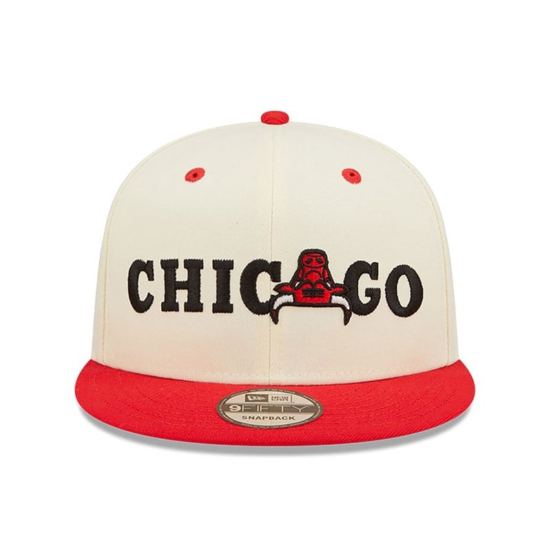 9fifty New Era Chicago Bulls Logo Blend Gorras Blancos | HF2567098