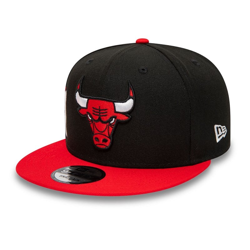 9fifty New Era Chicago Bulls Side Font Gorras Negros | UF2713849