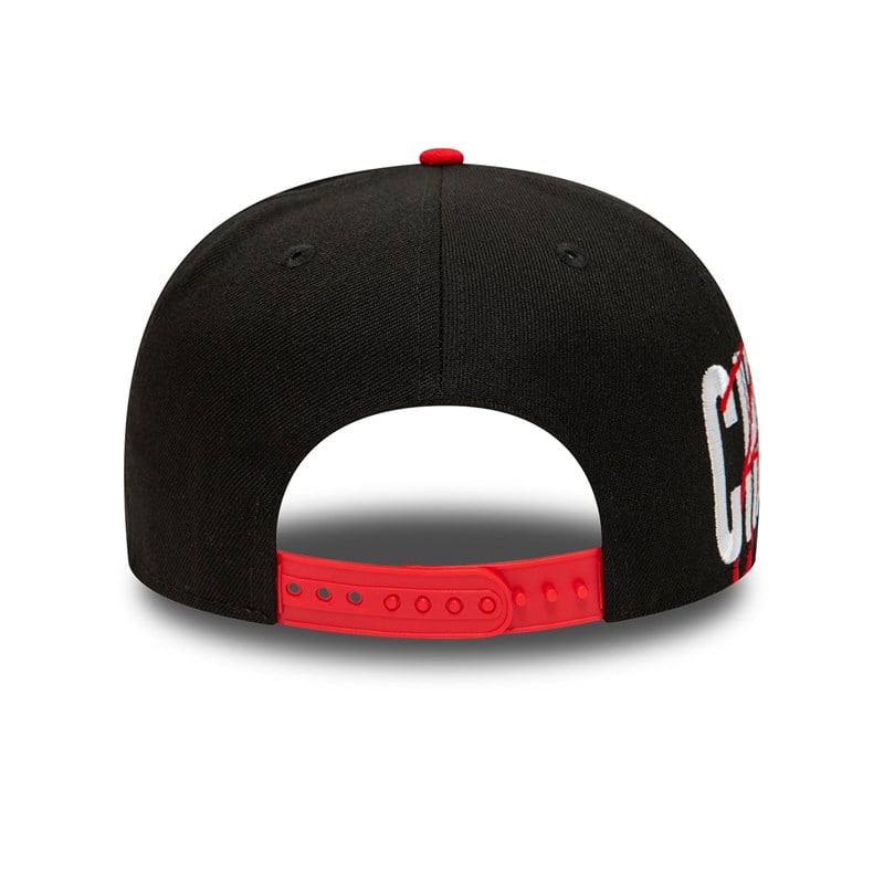 9fifty New Era Chicago Bulls Side Font Gorras Negros | UF2713849