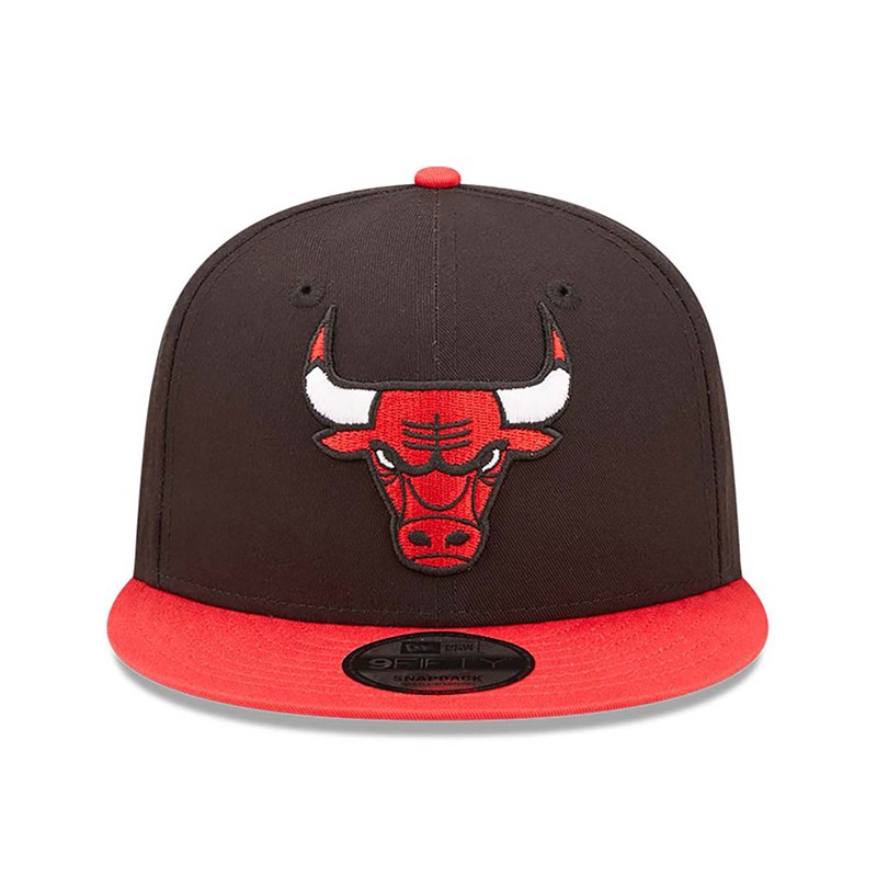 9fifty New Era Chicago Bulls Team Patch Gorras Negros | FM9734082