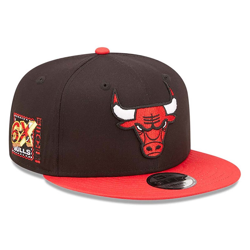 9fifty New Era Chicago Bulls Team Patch Gorras Negros | FM9734082